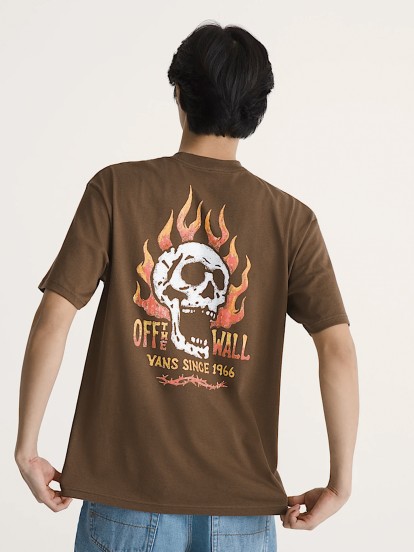 Camiseta Vans Off The Wall Fever Marr�n