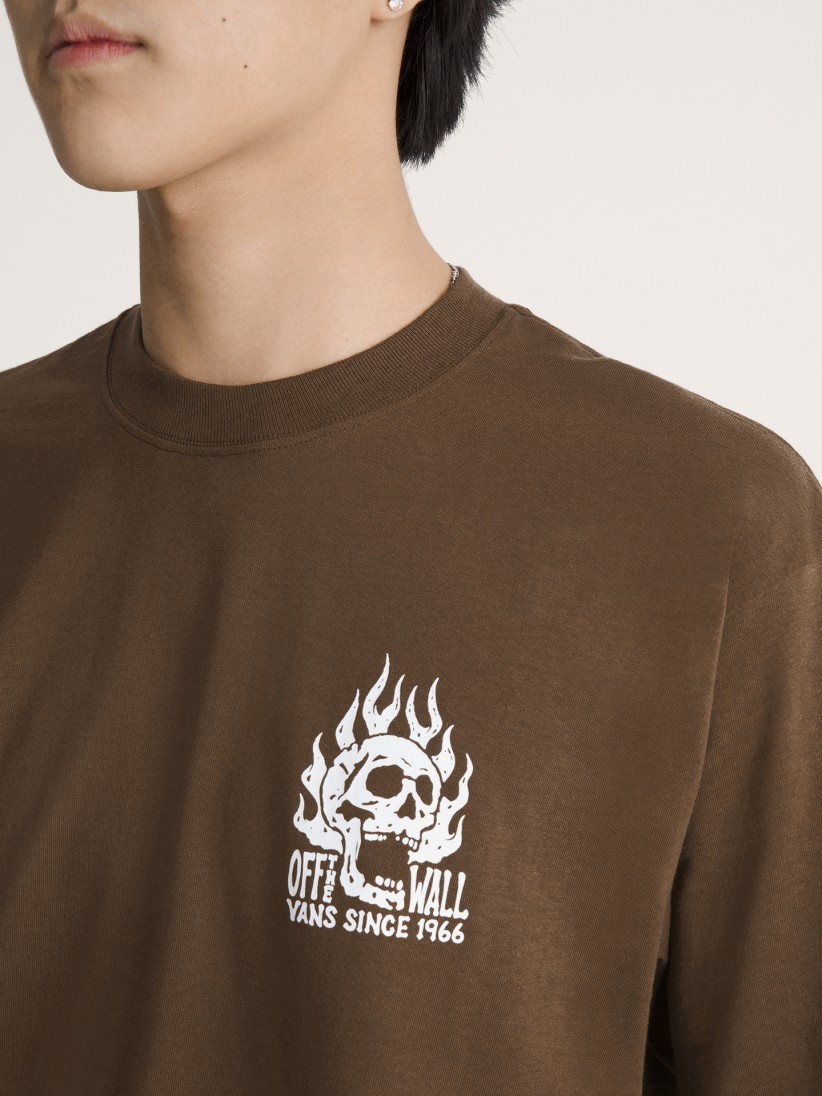 T-shirt Vans Off The Wall Fever Castanha T-shirt Vans Off The Wall Fever Castanha