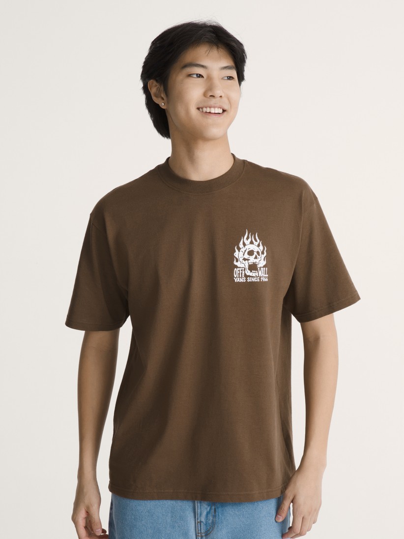 T-shirt Vans Off The Wall Fever Castanha T-shirt Vans Off The Wall Fever Castanha