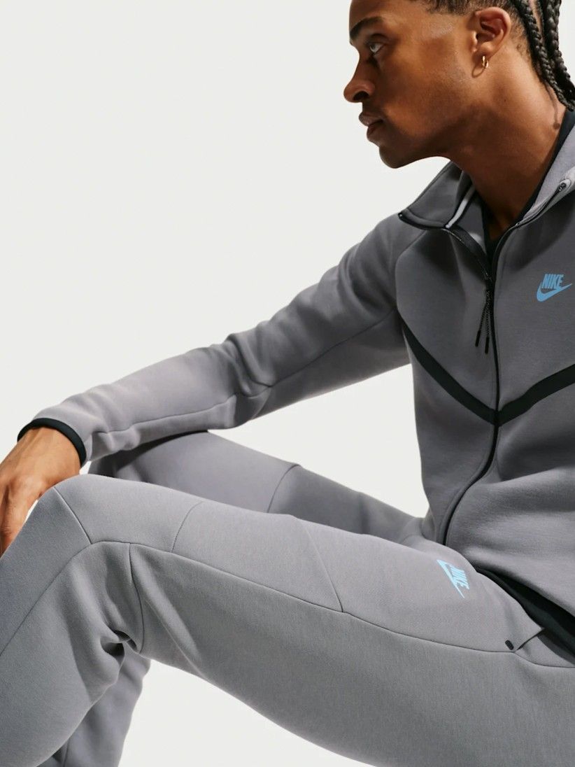 Cal�as Nike Tech Fleece Slim Fit Cinzentas Para Homem