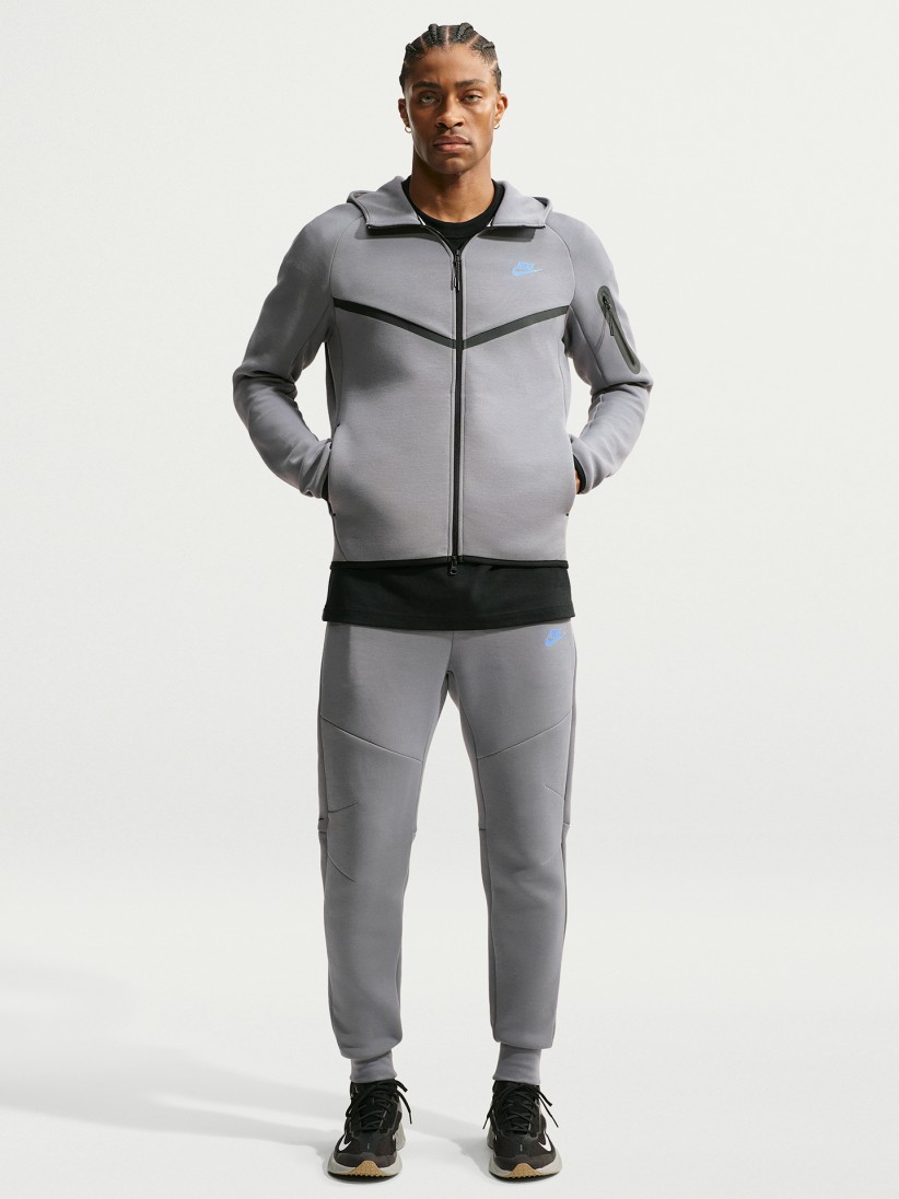 Cal�as Nike Tech Fleece Slim Fit Cinzentas Para Homem