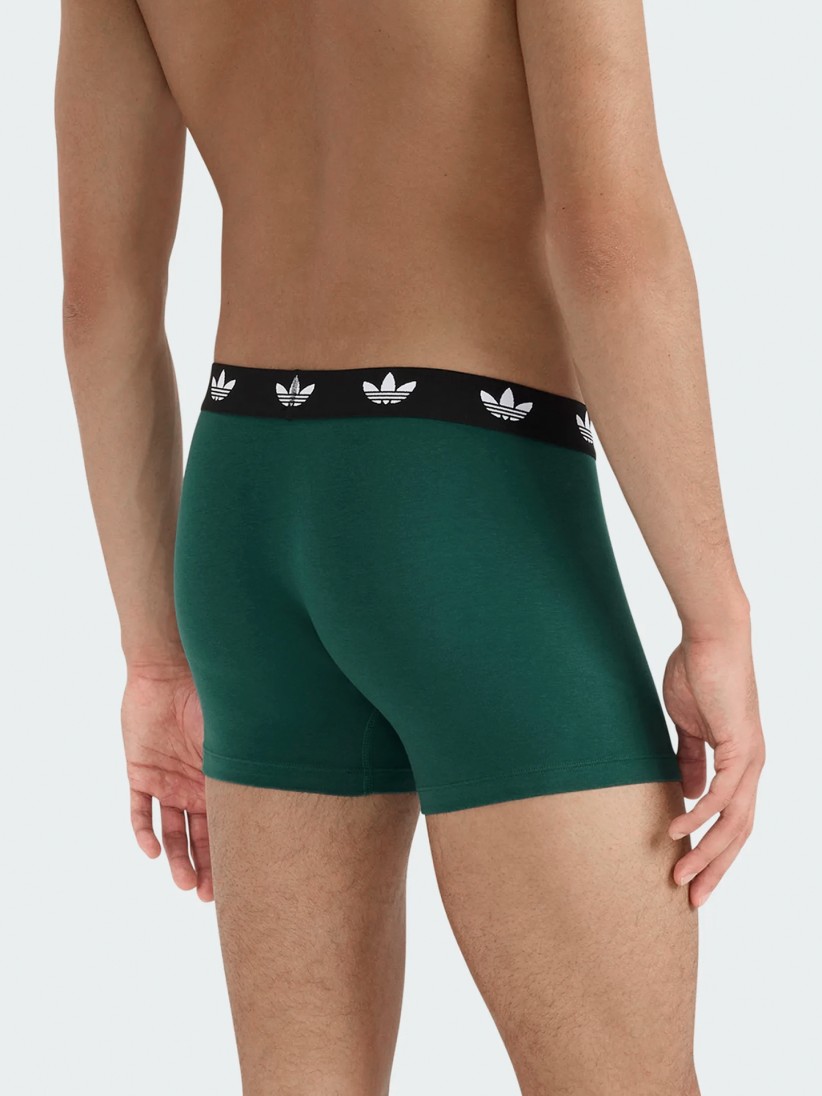 Calzoncillos Adidas Comfort Flex Cotton Negros y Verdes