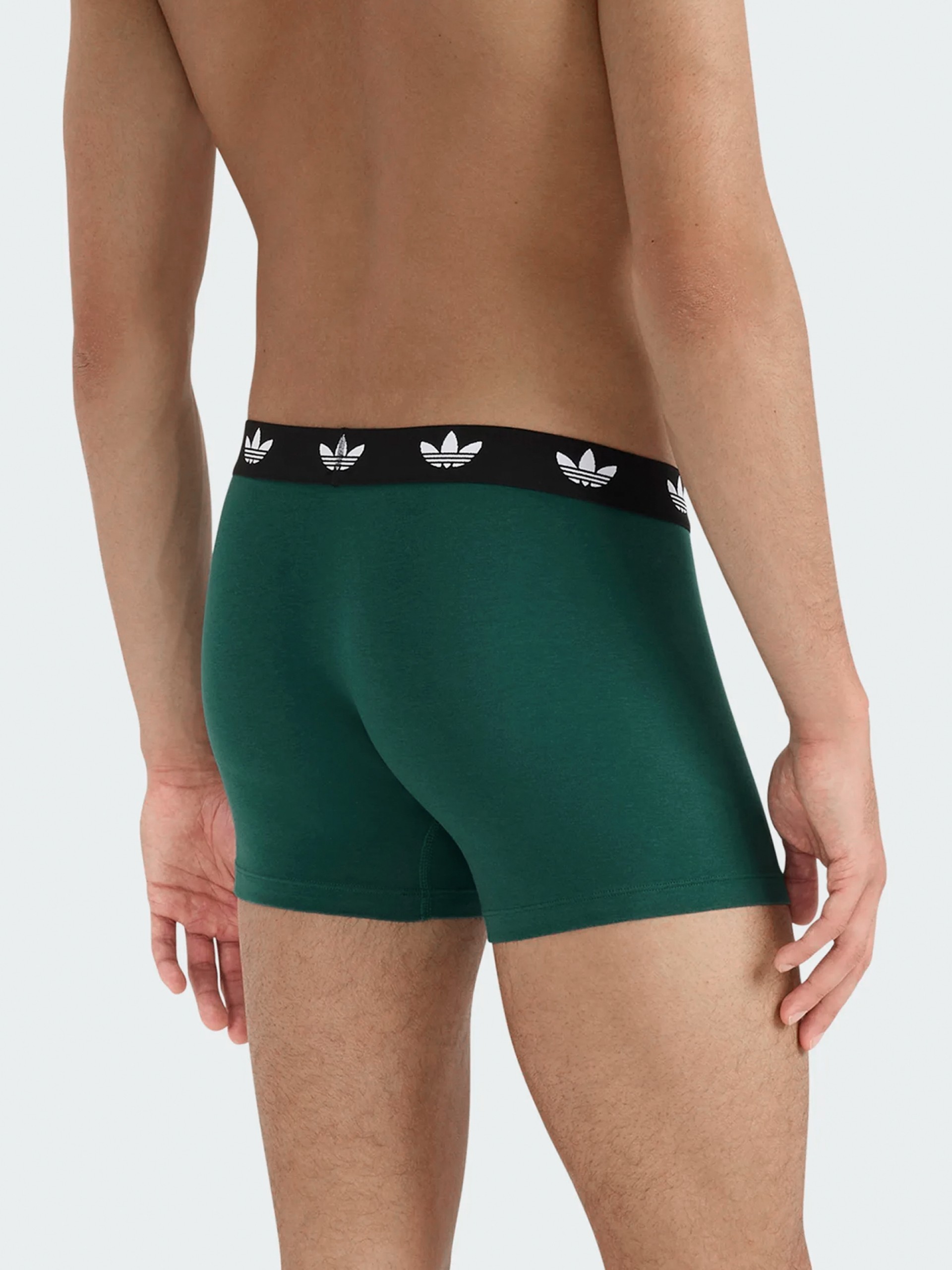 Adidas Comfort Flex Cotton Black and Green Boxer Briefs
