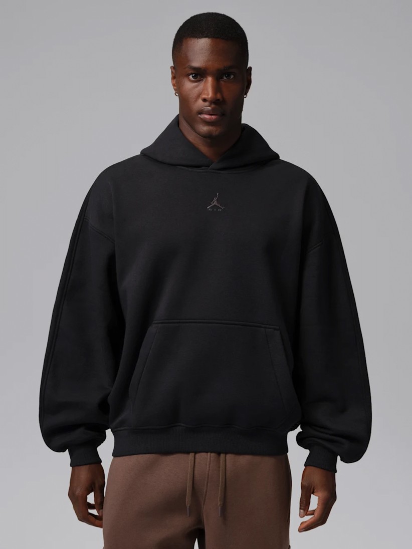 Sudadera con Capucha Nike Jordan Brooklyn Oversized Negra Para Hombre