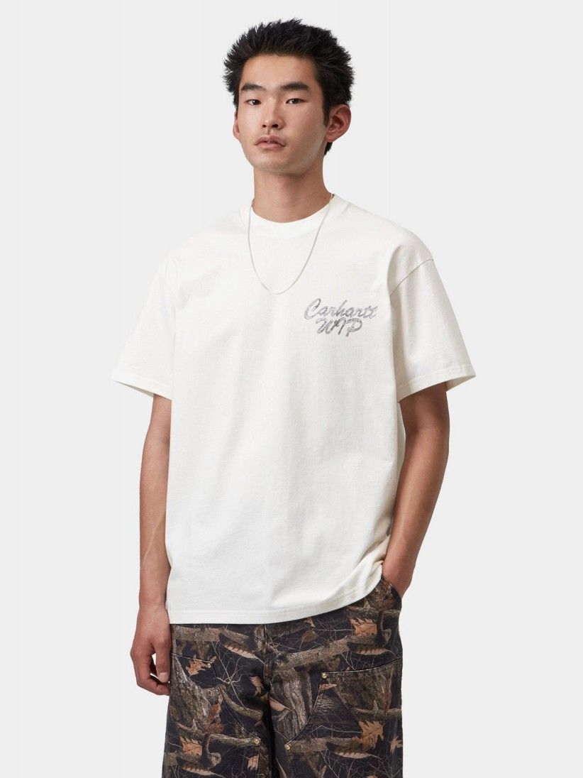 Camiseta Carhartt WIP Hatching Script Beige