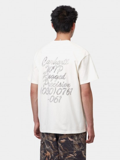 Camiseta Carhartt WIP Hatching Script Beige Camiseta Carhartt WIP Hatching Script Beige