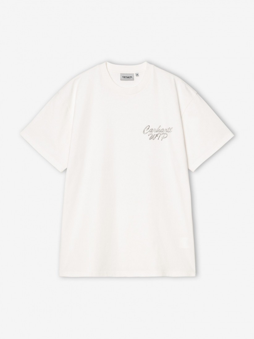 Camiseta Carhartt WIP Hatching Script Beige