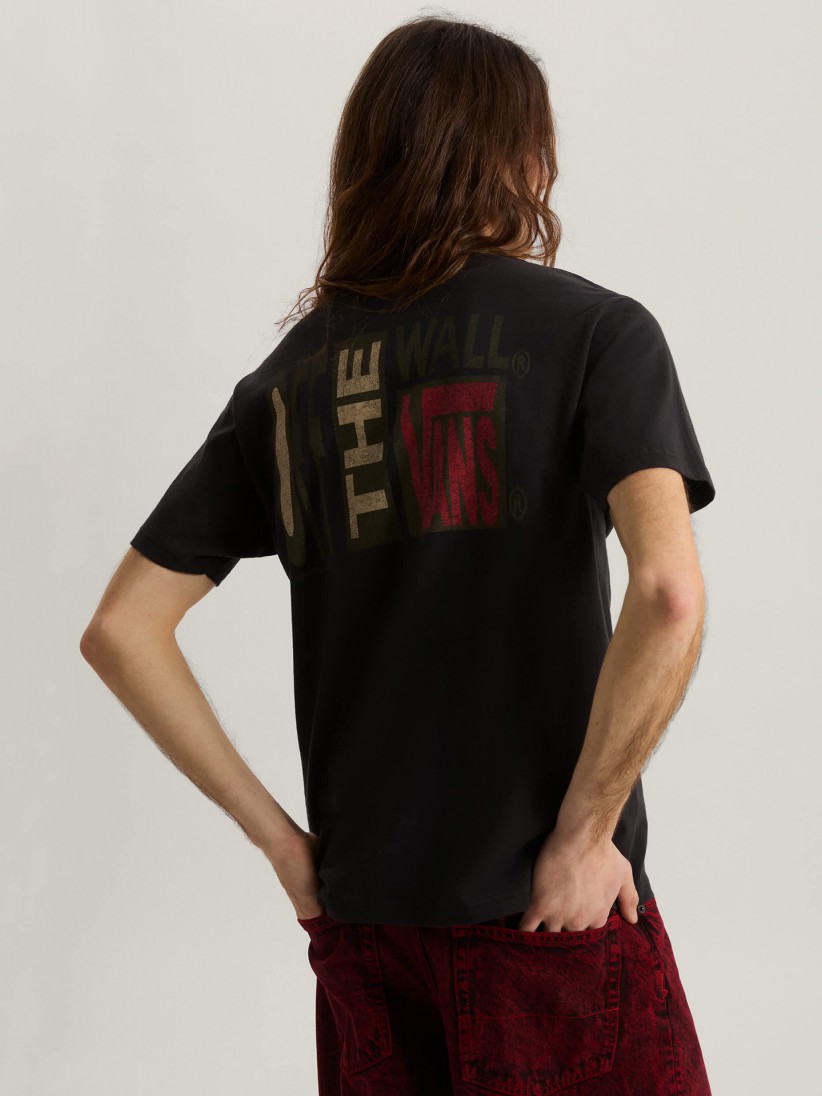 Vans Stretch Stack Crackle Black T-shirt Vans Stretch Stack Crackle Black T-shirt