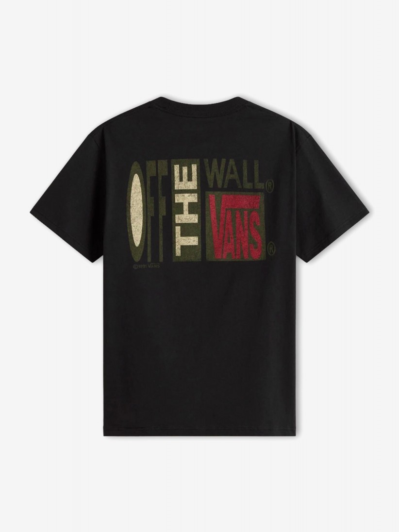 Vans Stretch Stack Crackle Black T-shirt Vans Stretch Stack Crackle Black T-shirt