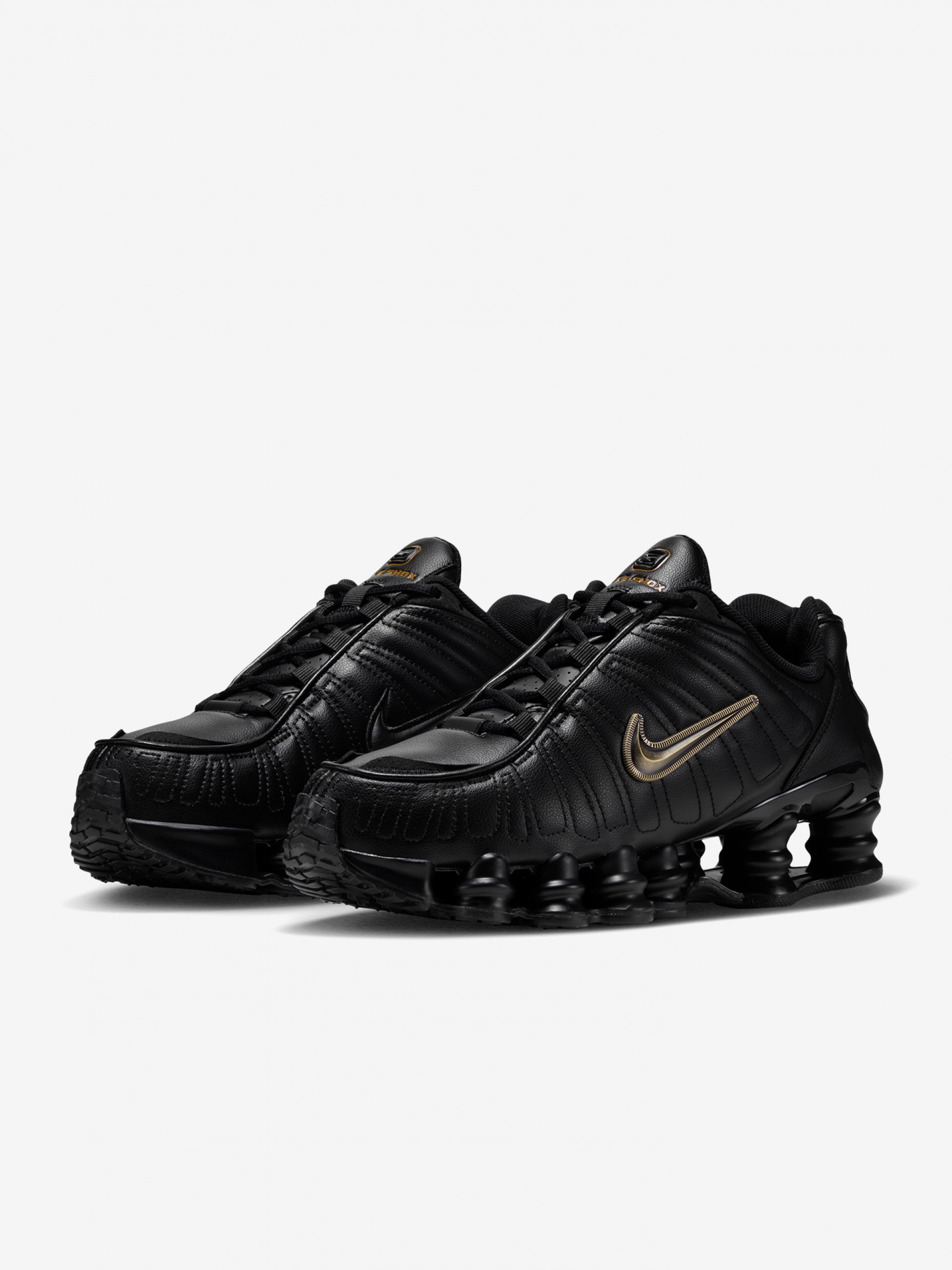 Sapatilhas Nike Shox TL Pretas e Bronze Para Mulher