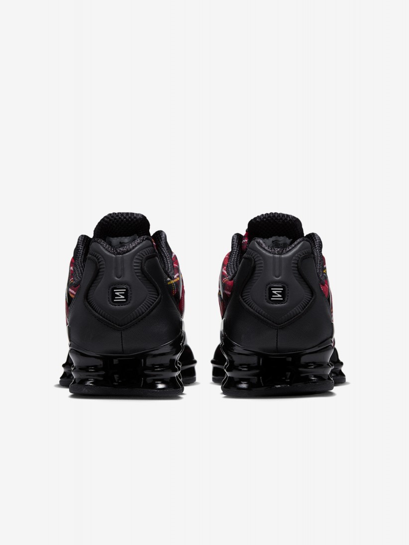 Sapatilhas Nike Shox TL Vermelhas e Pretas Para Mulher