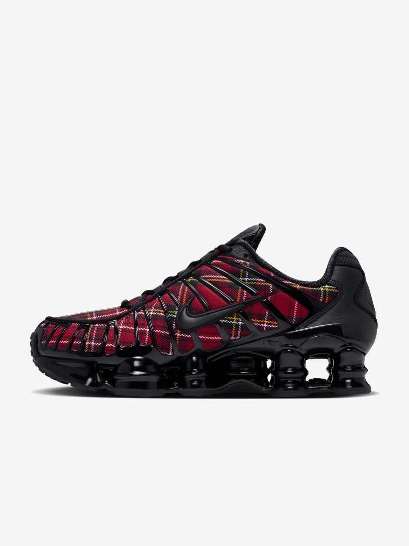 Sapatilhas Nike Shox TL Vermelhas e Pretas Para Mulher