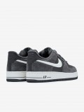Nike Air Force 1 07 LV8 Grey Leather and Suede Sneakers For Men