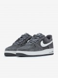 Nike Air Force 1 07 LV8 Grey Leather and Suede Sneakers For Men