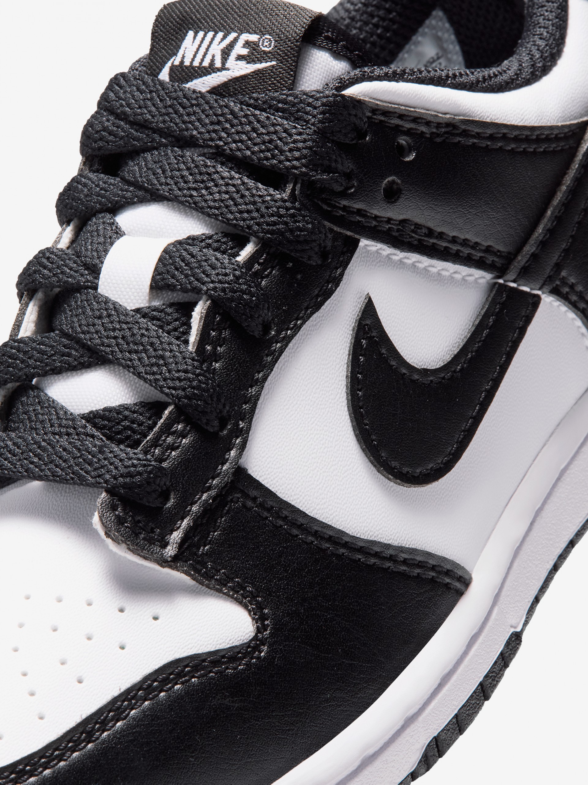 Nike Dunk Low Black and White Sneakers For Children
