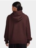 Nike Studio Fleece Plush Burgundy Hooded Jacket For Women Nike Studio Fleece Plush Burgundy Hooded Jacket For Women