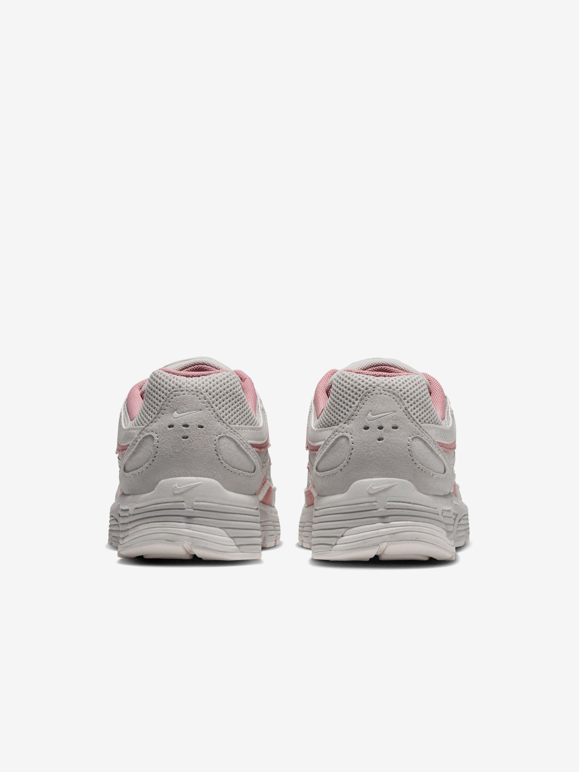 Nike P-6000 Pink and Grey Suede Sneakers For Women