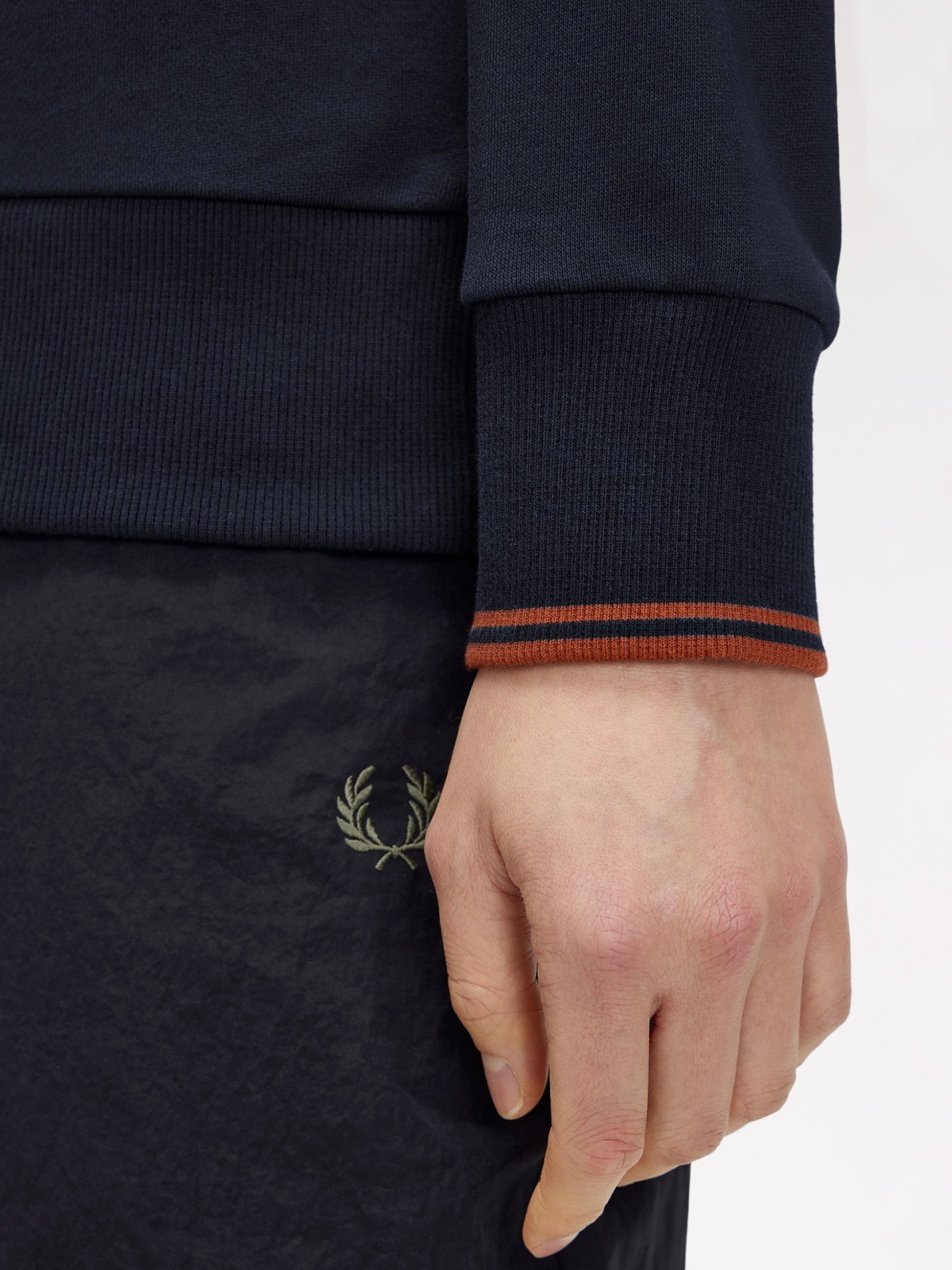 Fred Perry Collared Blue Zip Sweater