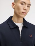 Fred Perry Collared Blue Zip Sweater