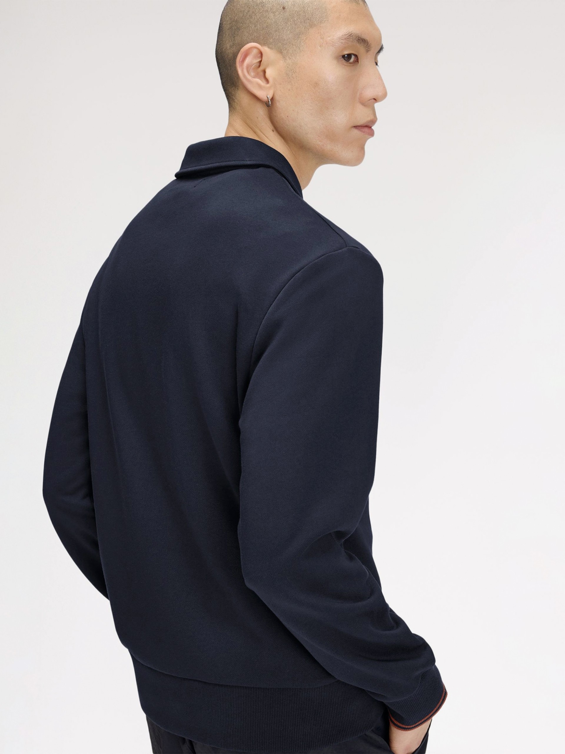 Fred Perry Collared Blue Zip Sweater