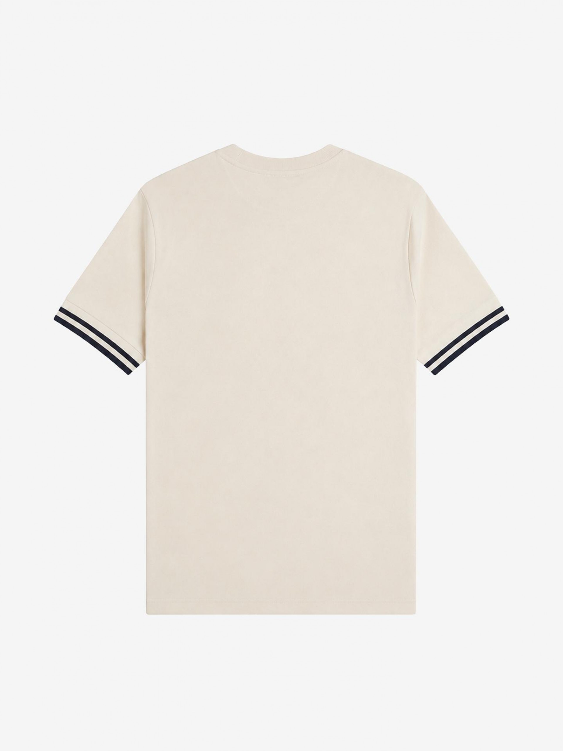 T-shirt Fred Perry Bold Tipped Bege e Azul