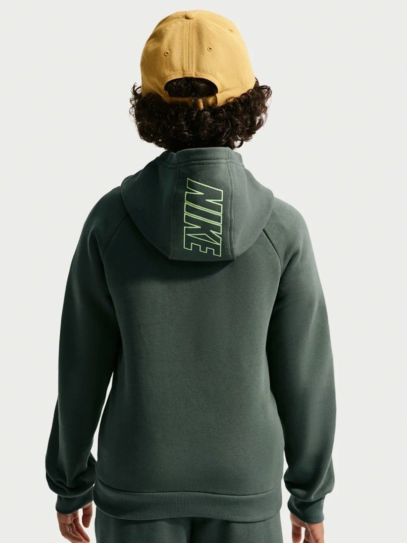 Nike Sportswear Club Fleece Junior Green Tracksuit Nike Sportswear Club Fleece Junior Green Tracksuit