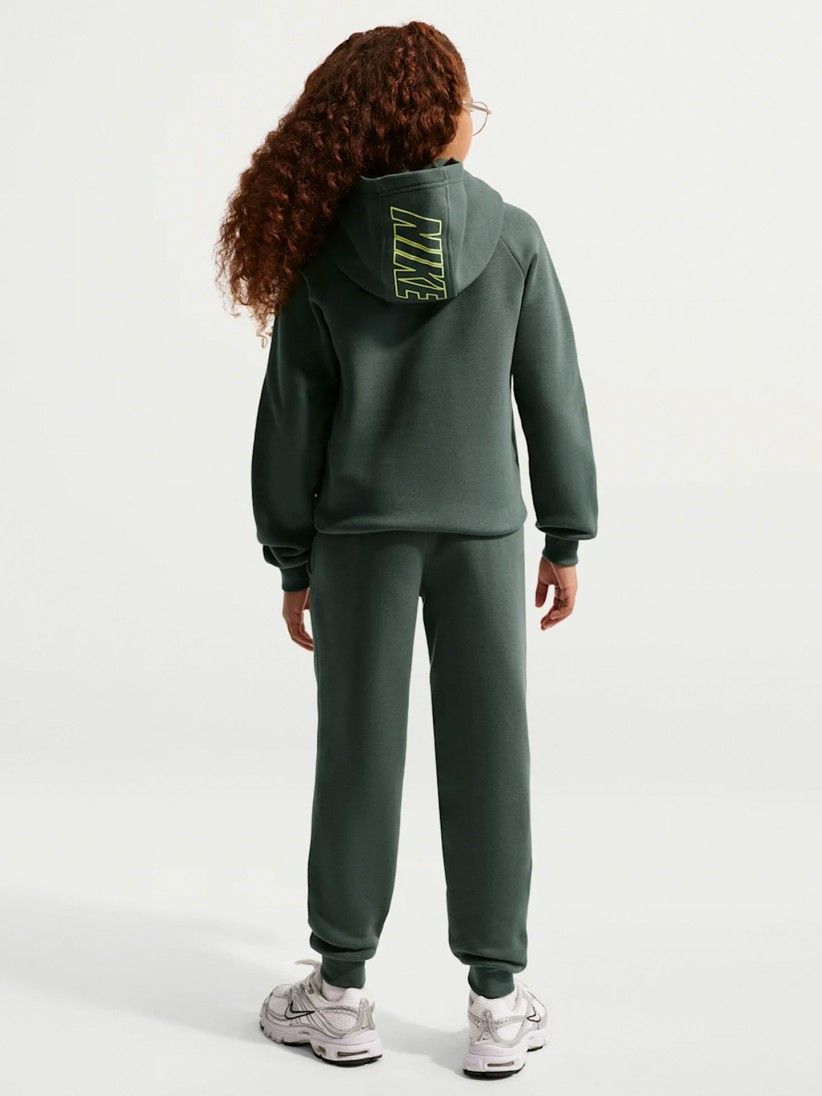 Nike Sportswear Club Fleece Junior Green Tracksuit Nike Sportswear Club Fleece Junior Green Tracksuit