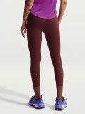 Leggings de Running Nike Tempo Swoosh High Rise 7/8 Burdeos Para Mujer