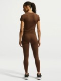 Camiseta de Entrenamiento Nike Pro Seamless Dri-FIT Marr�n Para Mujer
