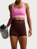 Nike Pro Sculpt 8cm Burgundy Biker Shorts For Women