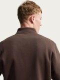Nike Sportswear Club Fleece Brown Zip Sweater For Men