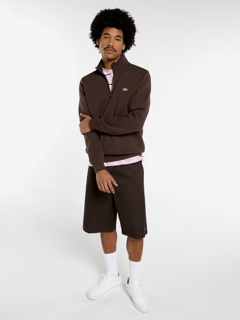 Dickies Oakport Brown Zip Sweater Dickies Oakport Brown Zip Sweater