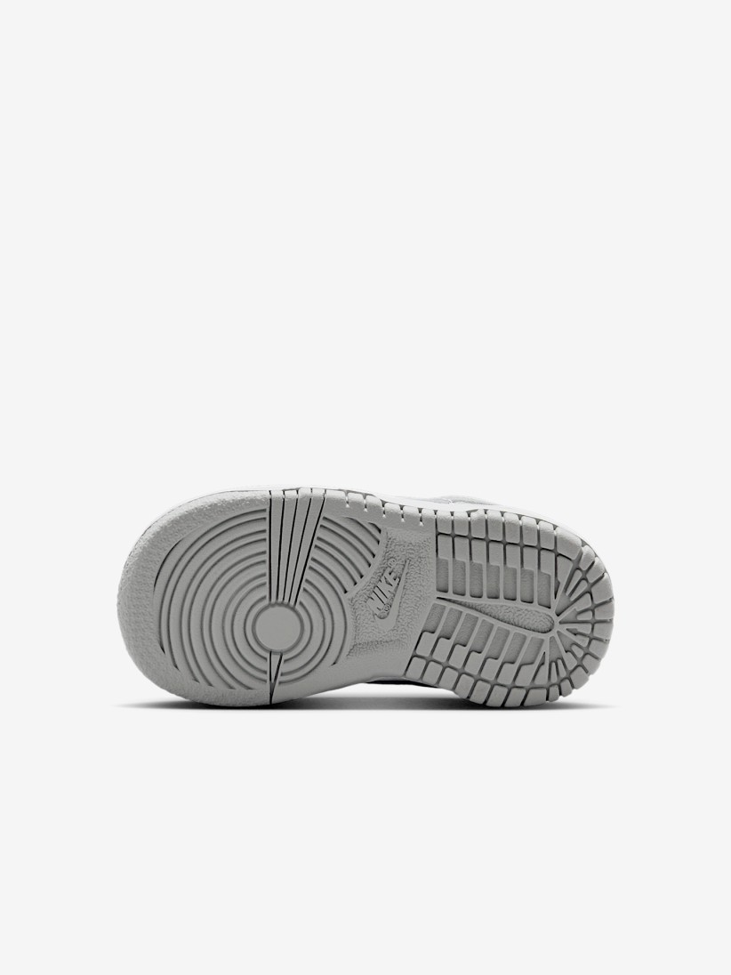 Sapatilhas Nike Dunk Low Cinzentas e Brancas Para Beb�