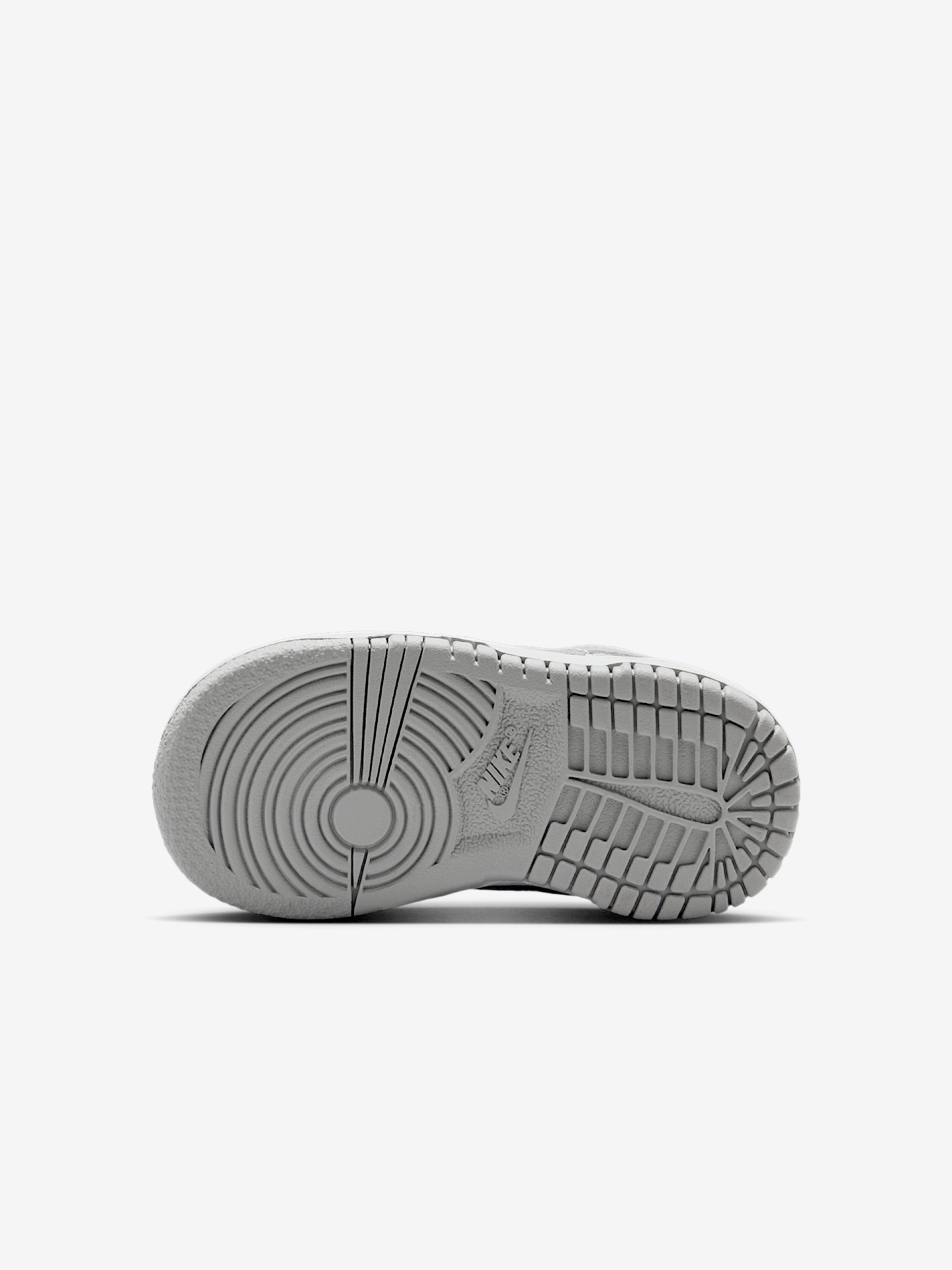 Zapatillas Nike Dunk Low Grises y Blancas Para Bebé