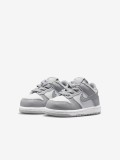 Sapatilhas Nike Dunk Low Cinzentas e Brancas Para Beb�
