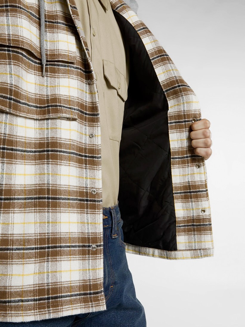 Casaco com Capuz Dickies Eustis de Flanela Padrão Xadrez Casaco com Capuz Dickies Eustis de Flanela Padrão Xadrez