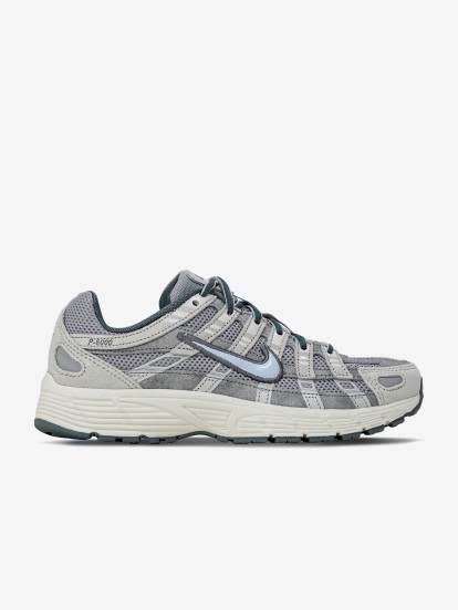 Nike P-6000 Grey and Blue Suede Junior Sneakers