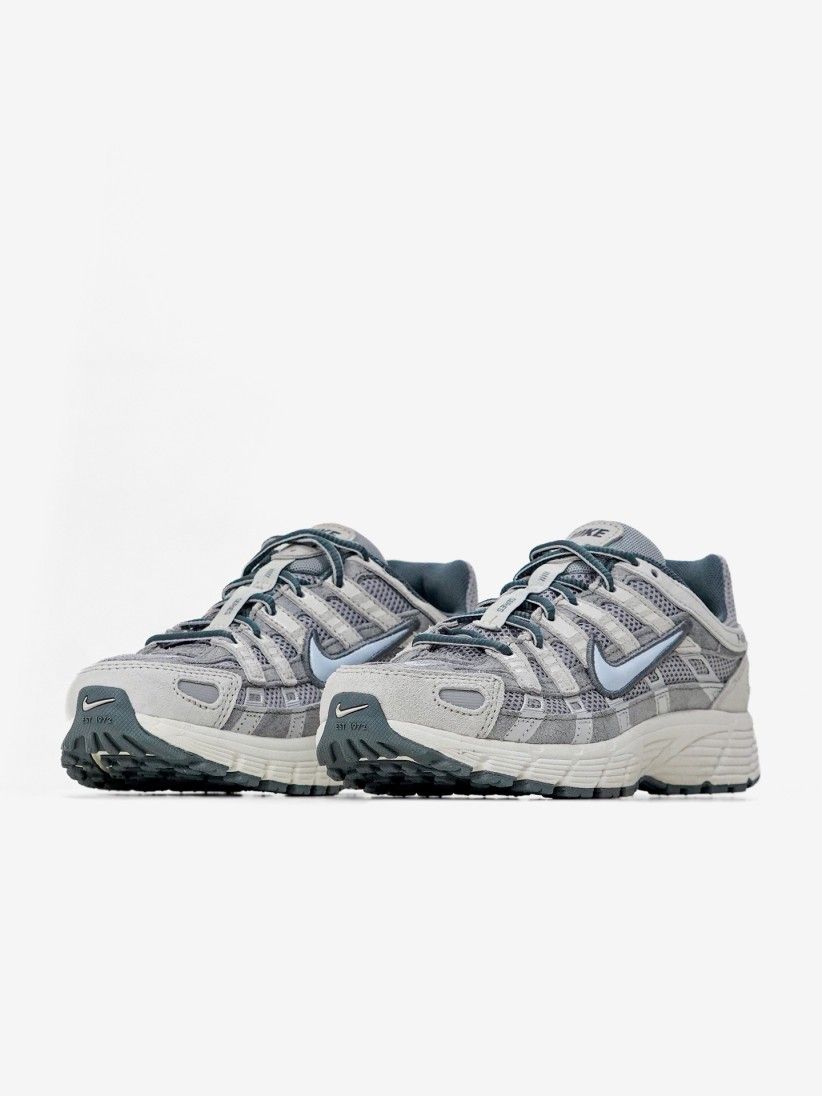Nike P-6000 Grey and Blue Suede Junior Sneakers Nike P-6000 Grey and Blue Suede Junior Sneakers